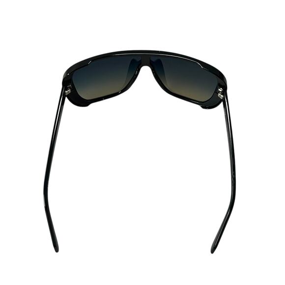 Quay Australia Center Stage Shield Sunglasses Black Ink Taupe main image 6